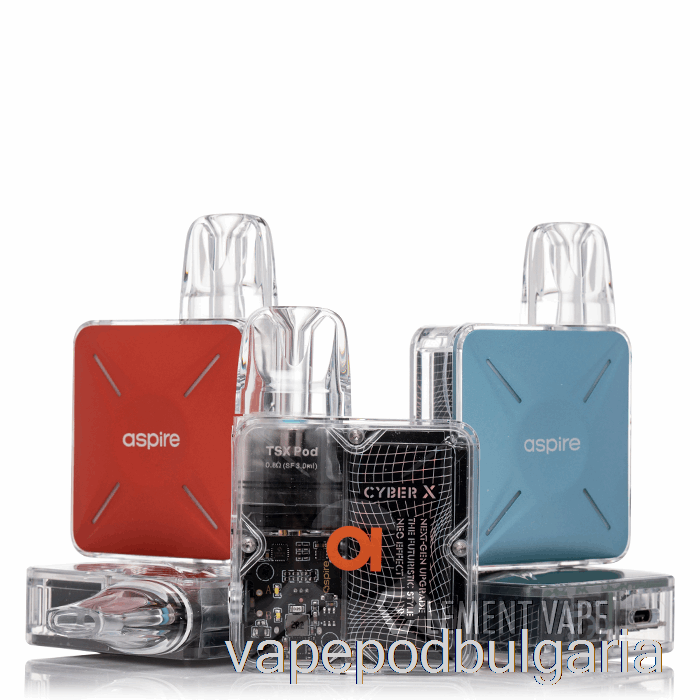 Vape Bulgaria Aspire Cyber X Pod System Frost Blue